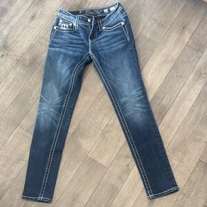 Miss Me Dark Blue Skinny Jeans